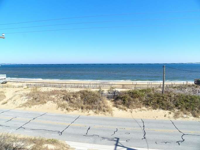 Beach View With Road And Dunes Beach View With Road And Dunes