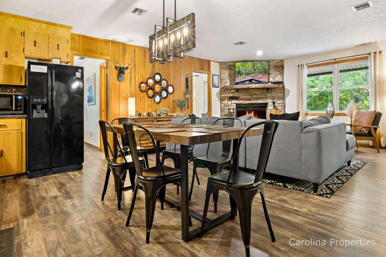 Open floorplan in the living area