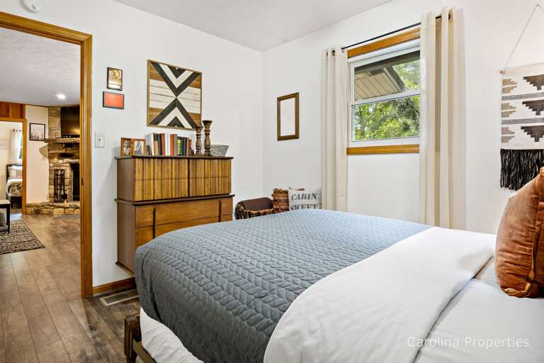 Bedroom 4 adjacent to the living room