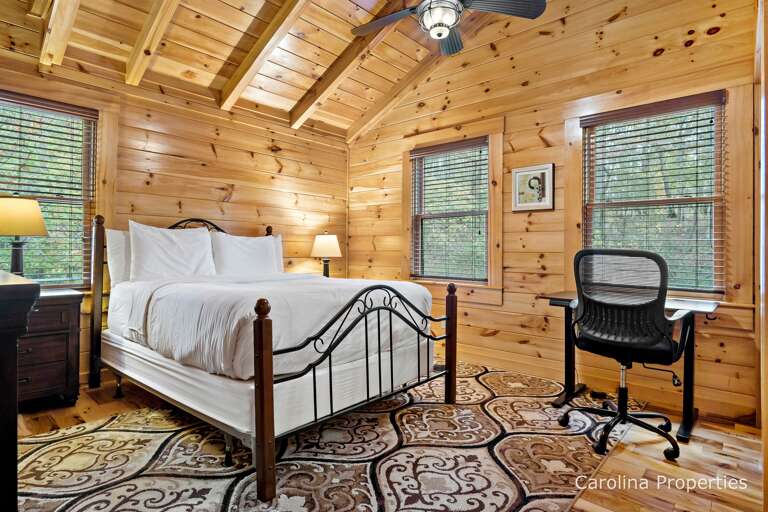 Bedroom 2 also offers a workstation