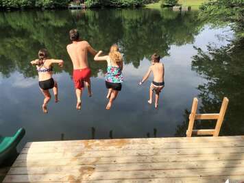 Kids will love playing in the water all day.