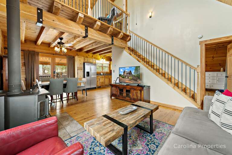 Stairs to the loft above