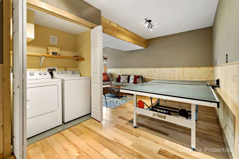 Laundry on the lower level