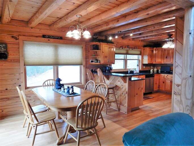 Dining table with seating for 6