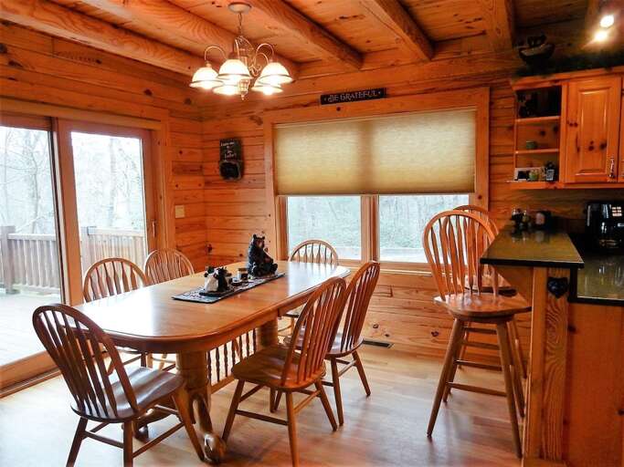 Dinning area with additional seating at the counter