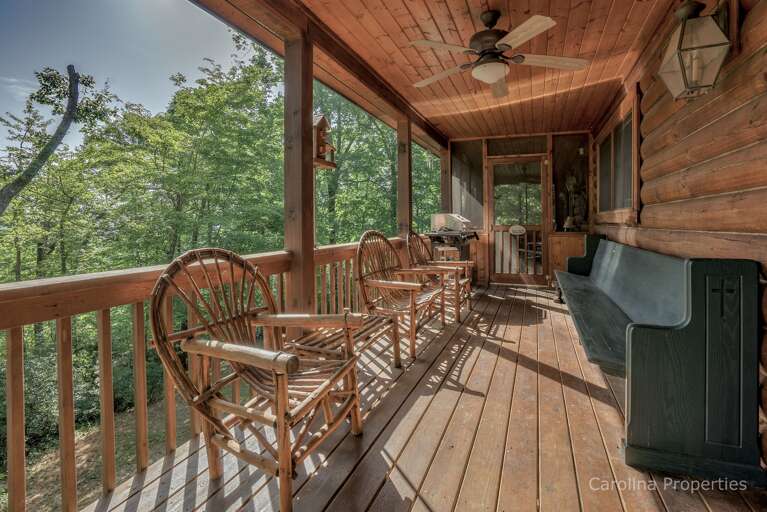 Full view of other side of back deck