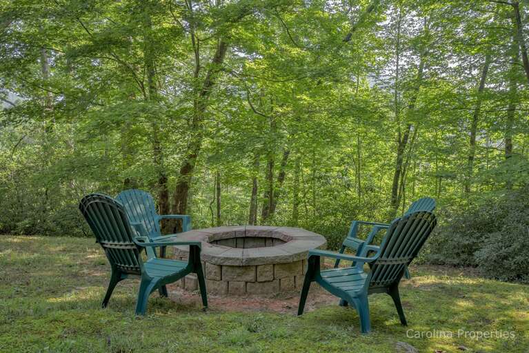 Firepit outside Firepit outside