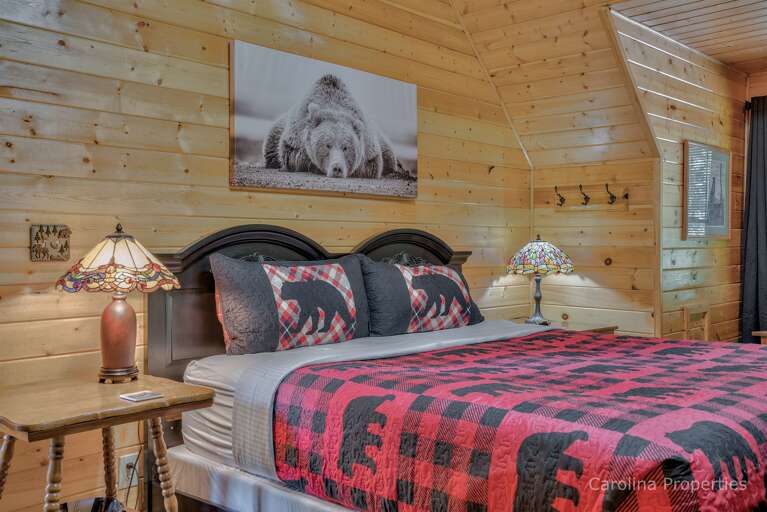 Rustic decor throughout