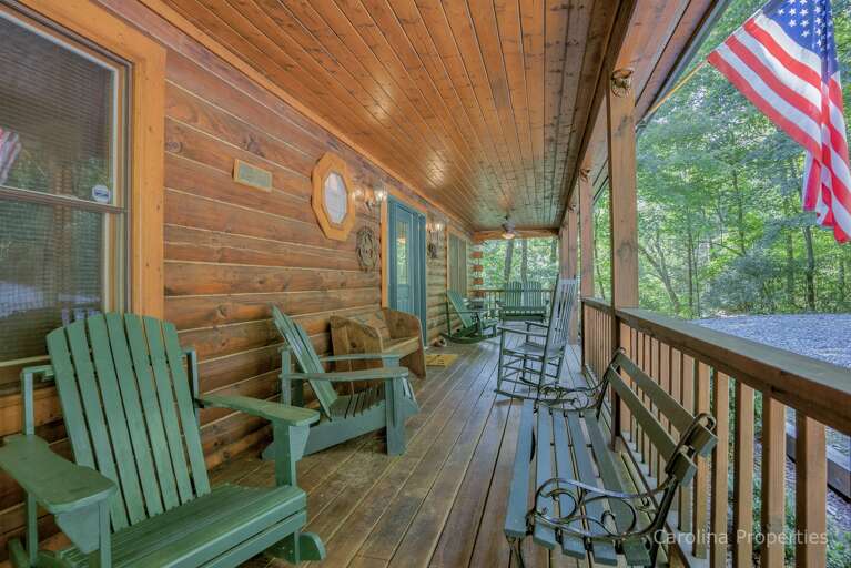 Seating on the front porch Seating on the front porch