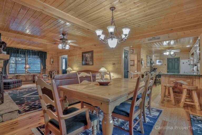 Dining table with seating for 6