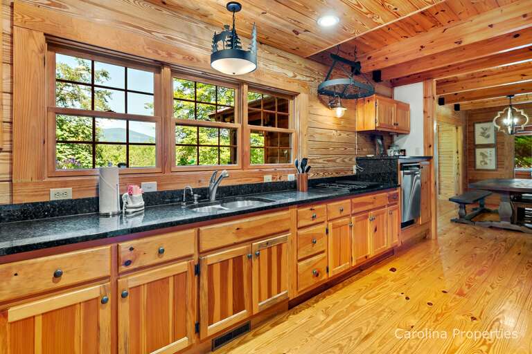 Take in the mountain views while you cook