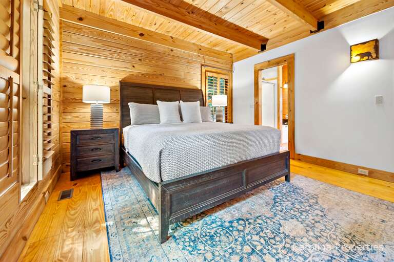 Master bedroom with king bed
