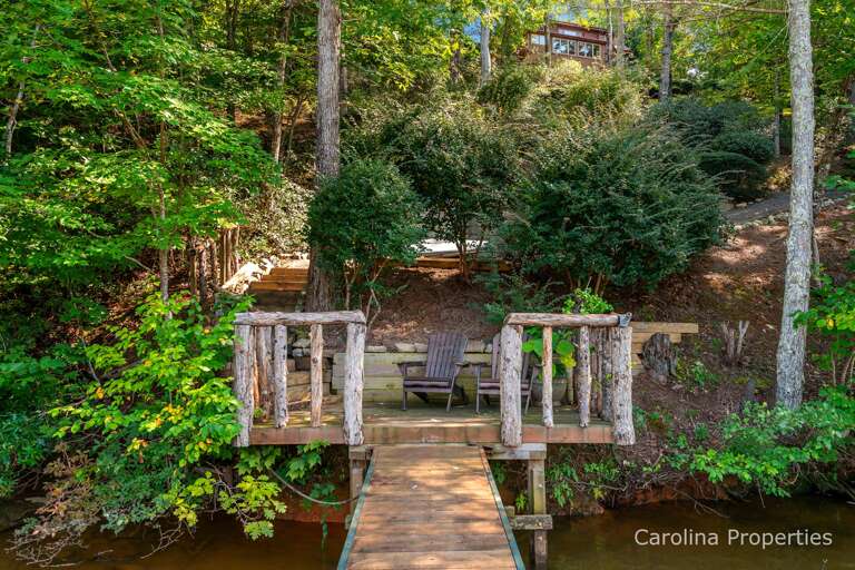 Seating area down by the water