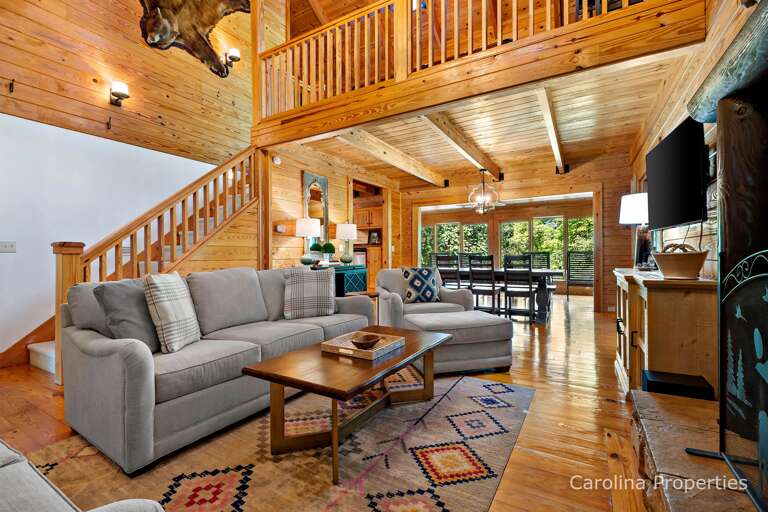 Plenty of cozy seating in the living room