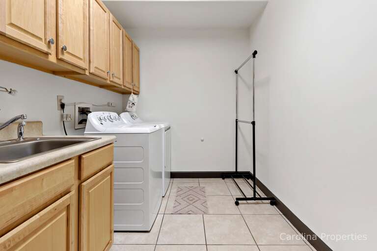 Large full laundry area