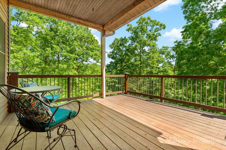 Enjoy nature from one of the homes large decks
