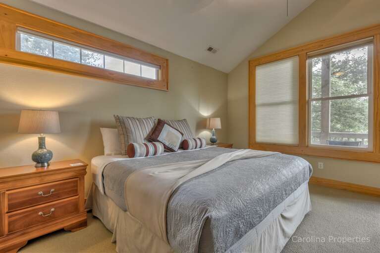 Master bedroom with king bed