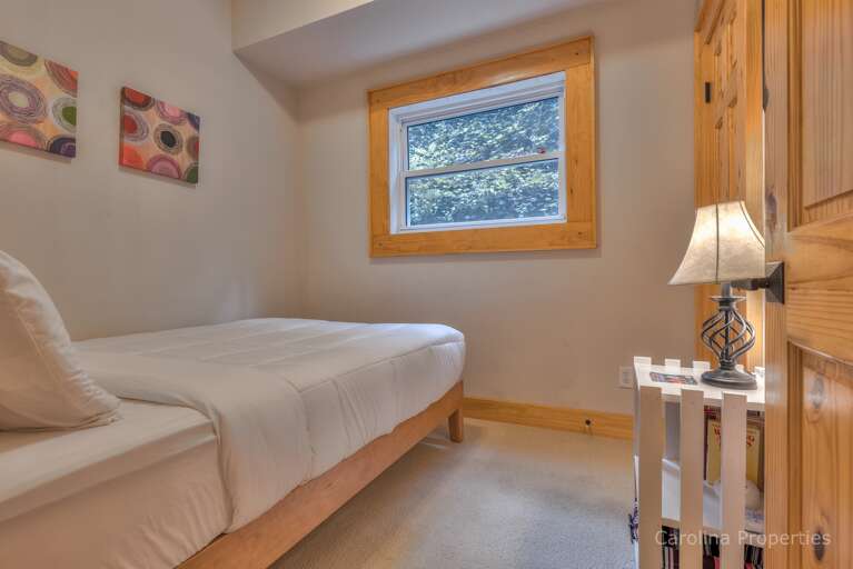 Bedroom 5 with queen bed - lower level
