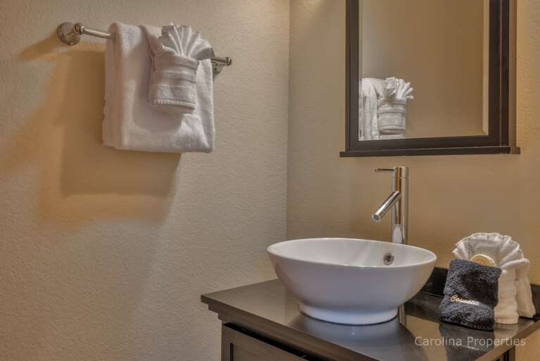 Half bath off living room