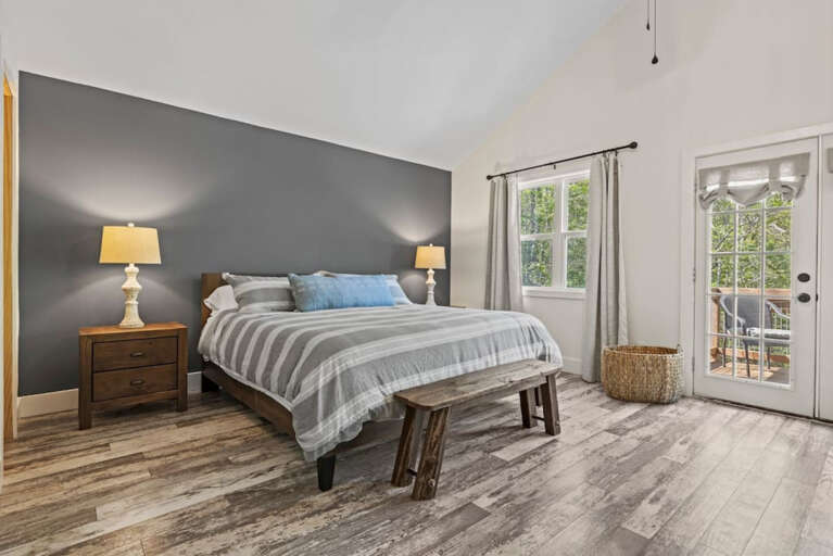 Upper level king bed