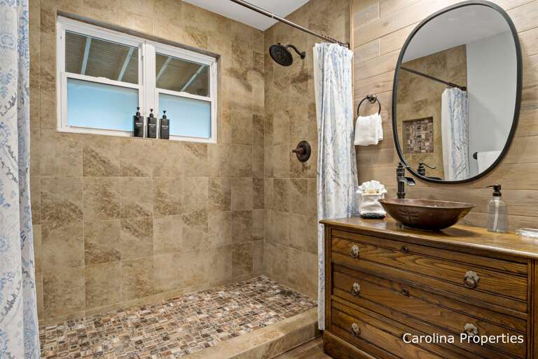 Main-Level bathroom with walk-in shower