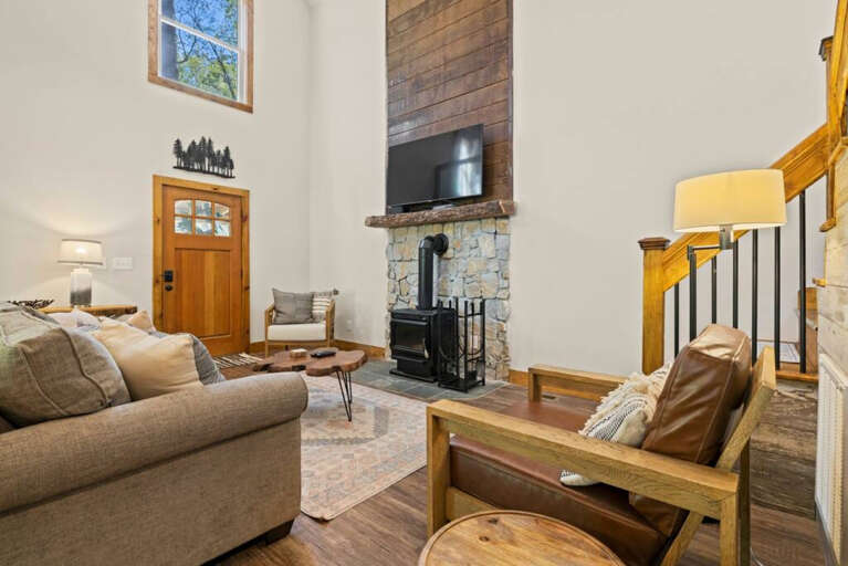 Watch a movie by the cozy fire