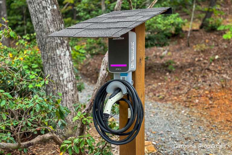 Electric car charging station