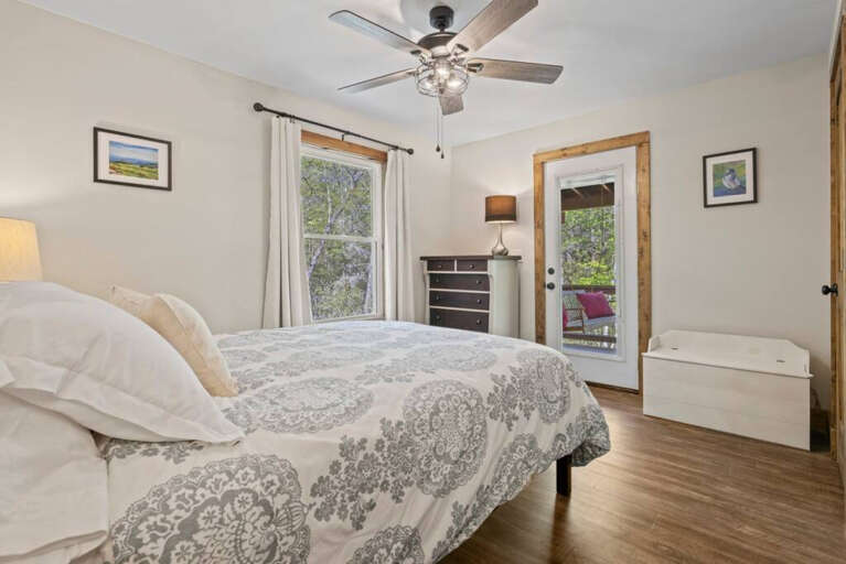 Private door to the deck