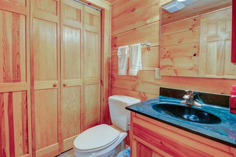 Half bath in loft Half bath in loft