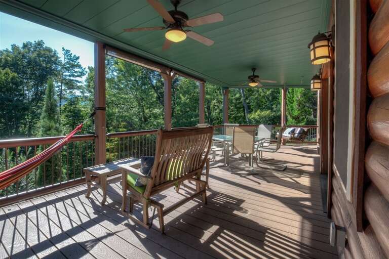 Hammock or sit on the porch and enjoy the view
