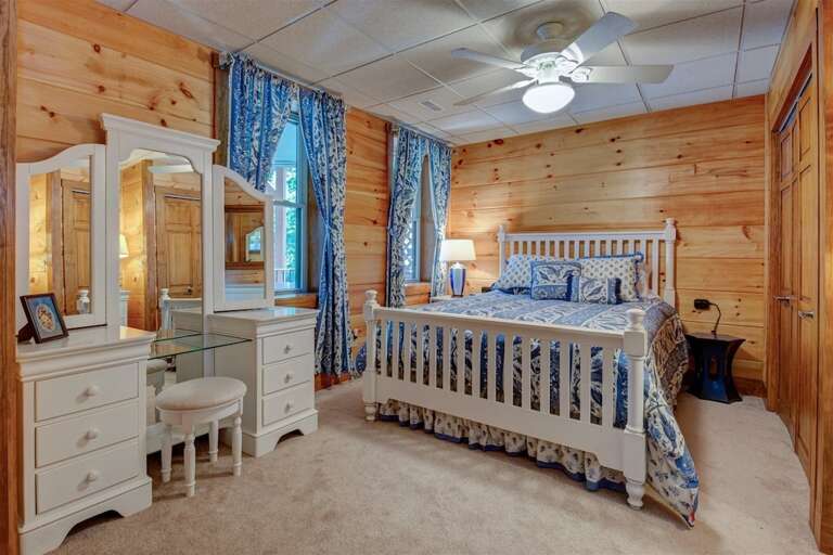 Lower level super comfy bedroom
