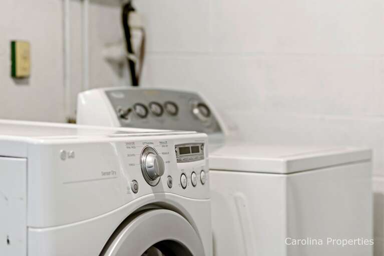 Washer and dryer in the laundry room