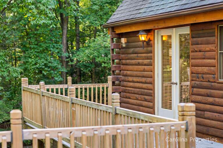 Deck area outside of the master bedroom