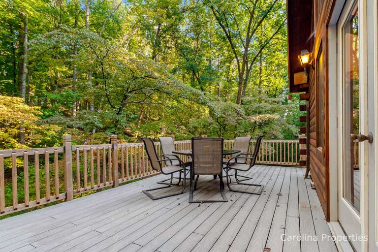 Plenty of seating out on the deck
