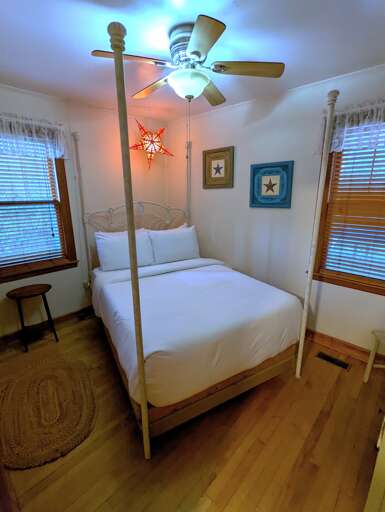 Bedroom two with a full-size bed