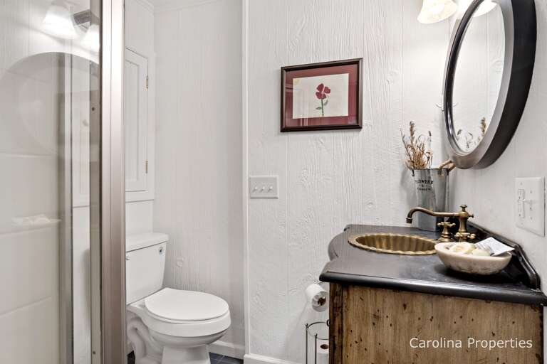 Full bathroom with walk-in shower