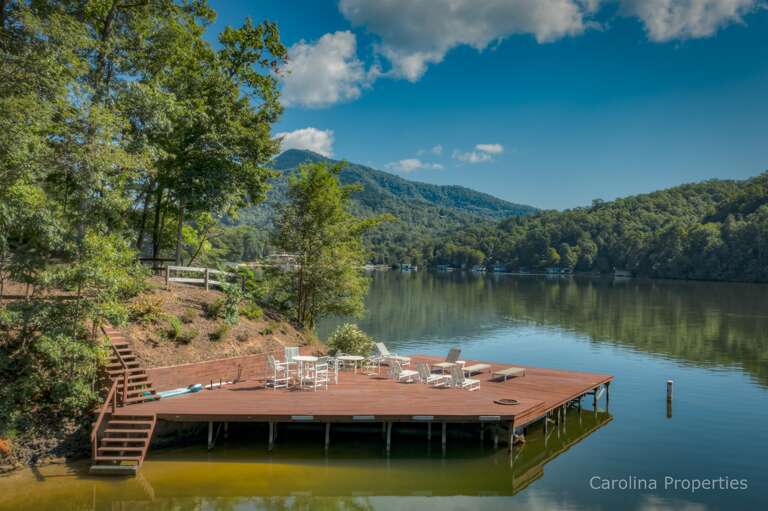 This large dock can be a beautiful place for  soaking up the sun during the day and stargazing at night!