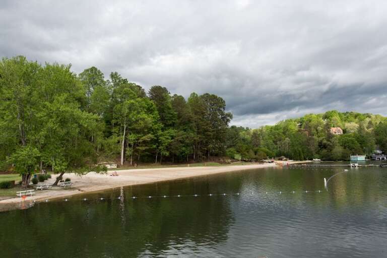 The beach at Rumbling Bald
