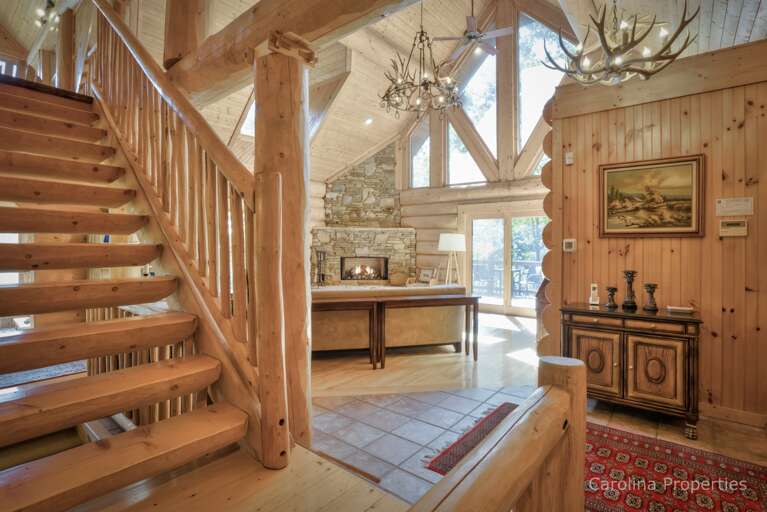Staircase leads to the Master Bedroom Loft