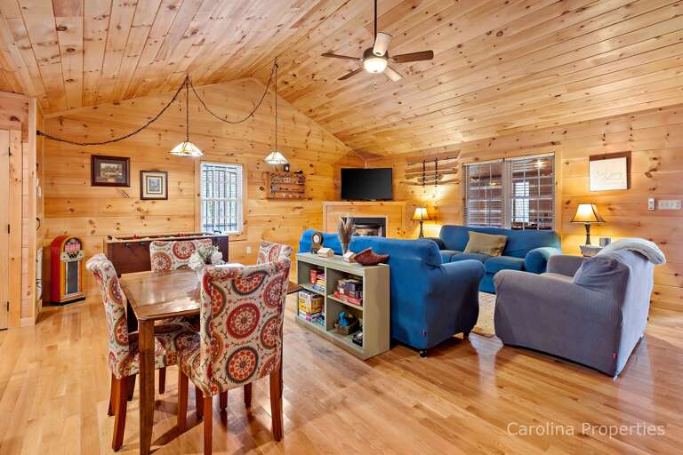 Kitchen table and living area