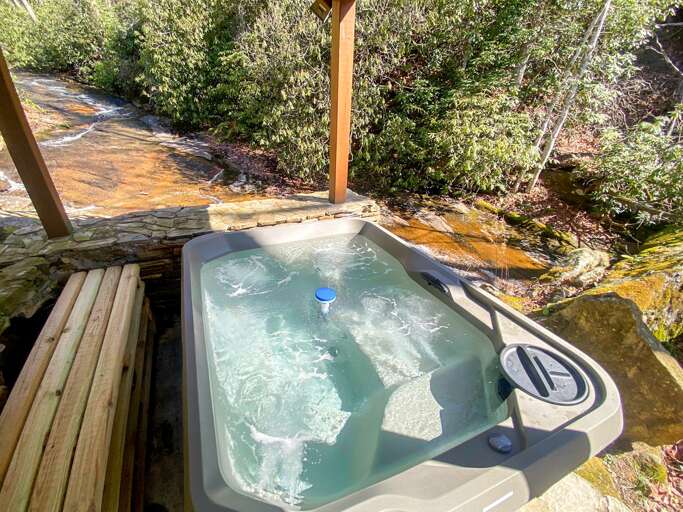 Handcrafted bench for lounging