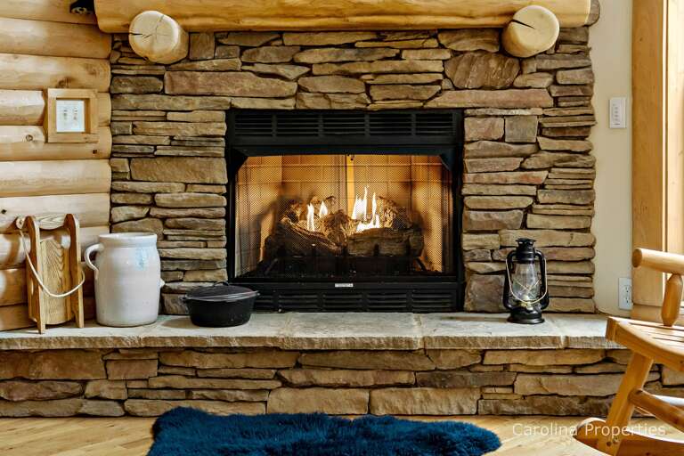 Sit by the fire and enjoy the coziness Sit by the fire and enjoy the coziness