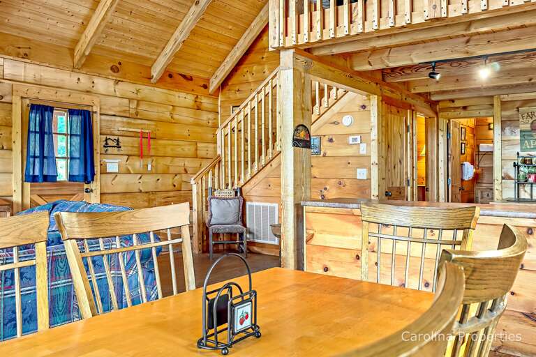 Open concept dining space