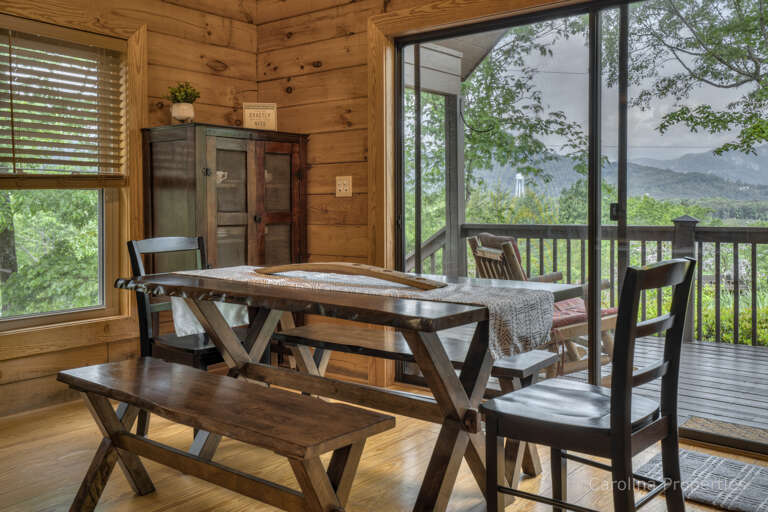 Additional view of dining table