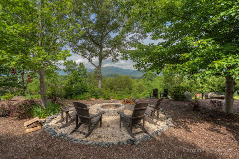 Firepit overlooking the mountains Firepit overlooking the mountains
