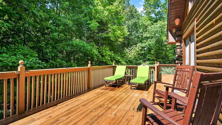 Enjoy the sun from the rear deck.