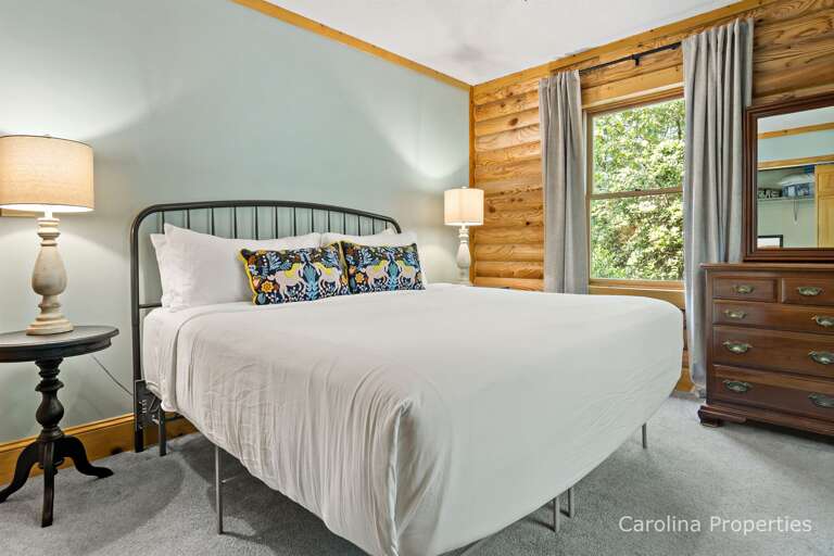 King-sized bed. King-sized bed.