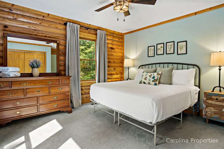 King-sized bed. King-sized bed.