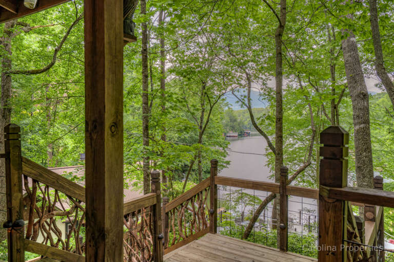View from the porch of the cabin