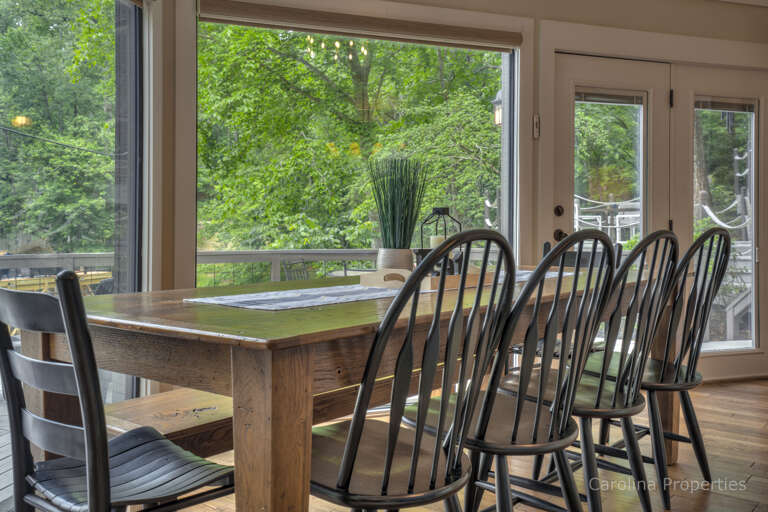 View of dining table
